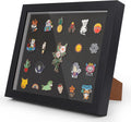 9 x11 Enamel Pin Display Frame with Glass, Shadow Box for Pin Collection ,Enamel Pin Holder, Desktop and Wall Display, Black