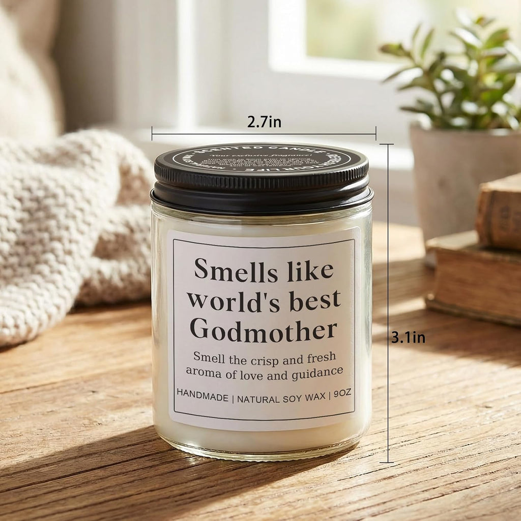 Godmother Proposal Gift for Women, Birthday Mothers Day Godmother Gifts from Godchild for Her, Will You Be My Godmother Ideas - Lavender Candle