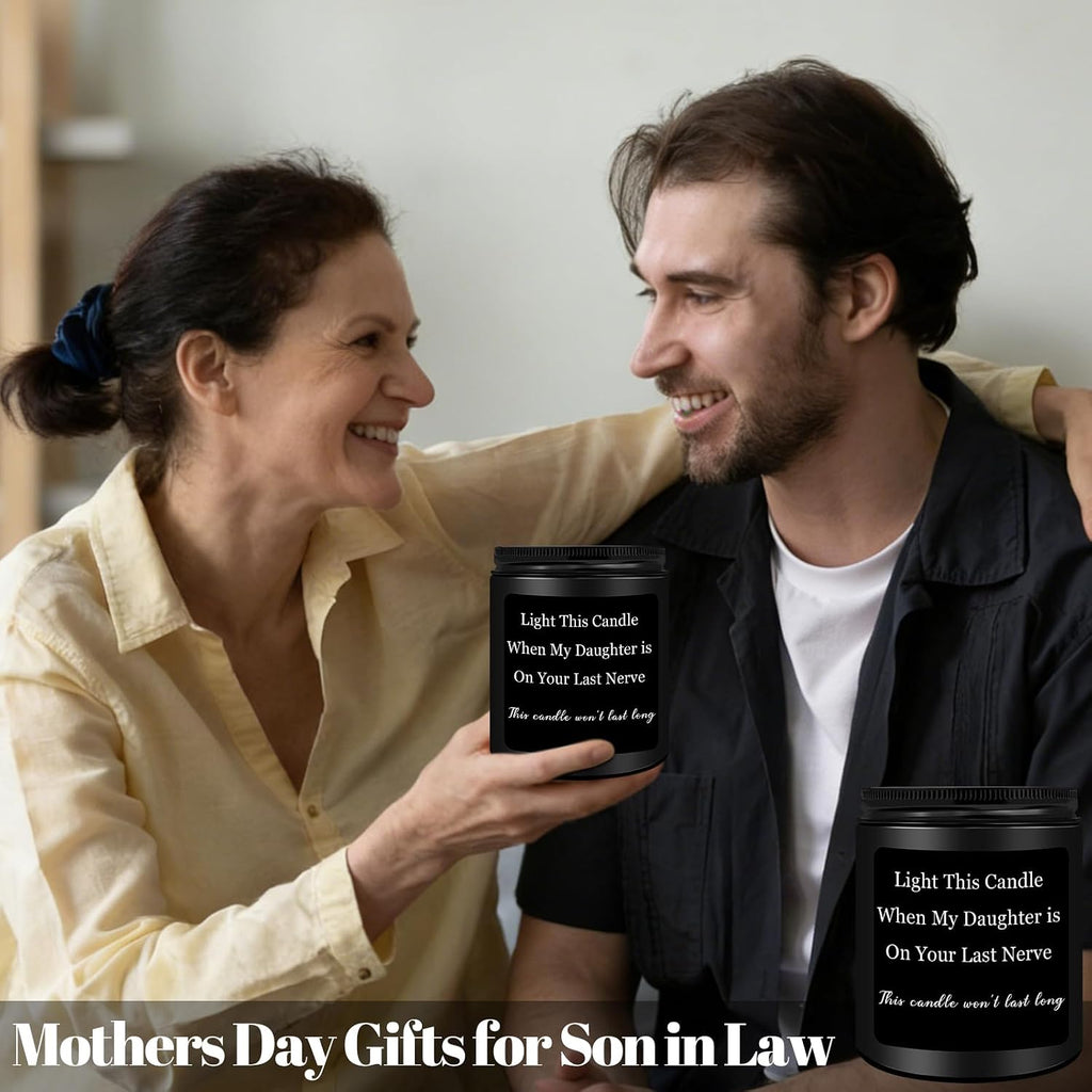 Gifts for Son in Law, Christmas Son in Law Sandalwood Candle Gifts