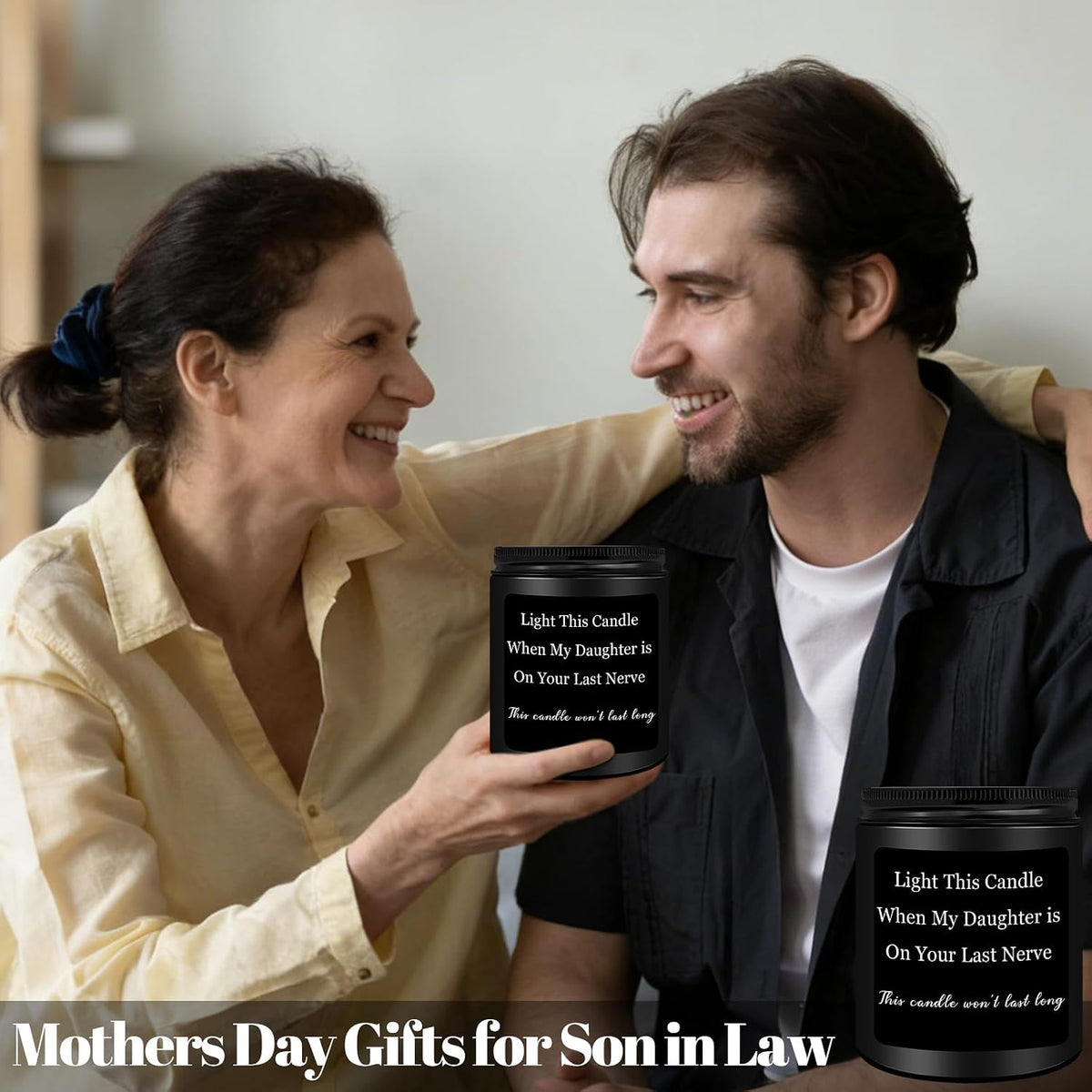 Gifts for Son in Law, Christmas Son in Law Sandalwood Candle Gifts
