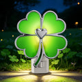 Hohean St. Patrick's Day Lucky Four Leaf Clover Night Light – UL Listed Plug in Irish Decor Lamp with C7 LED, 360° Rotating Plug for Bedroom, Bathroom & Hallway – Green Holiday Lighting Gift