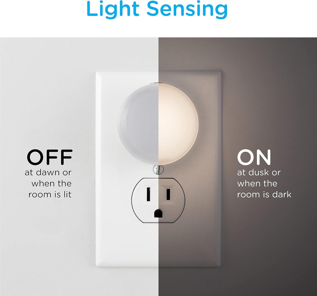 Lights By Night Color-Changing LED Night Lights Plug into Wall, 4-Pack