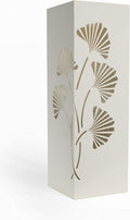 Mango Steam White Tall 21.75" Japanese Ginkgo Leaf Umbrella/Cane/Walking Stick Holder, Stand, Rack Organizer