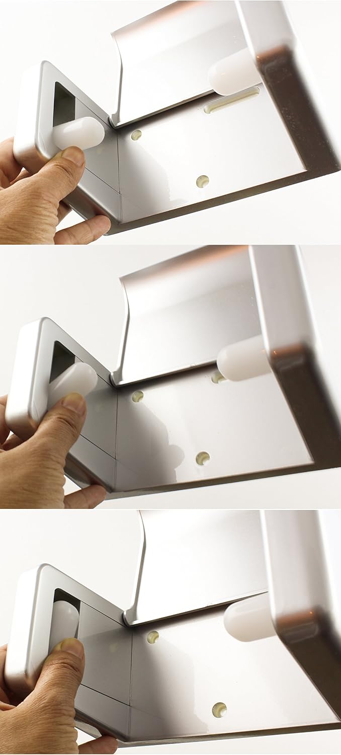 Zoie + Chloe Easy-Snap Toilet Paper Holder - Load and Unload with One Hand