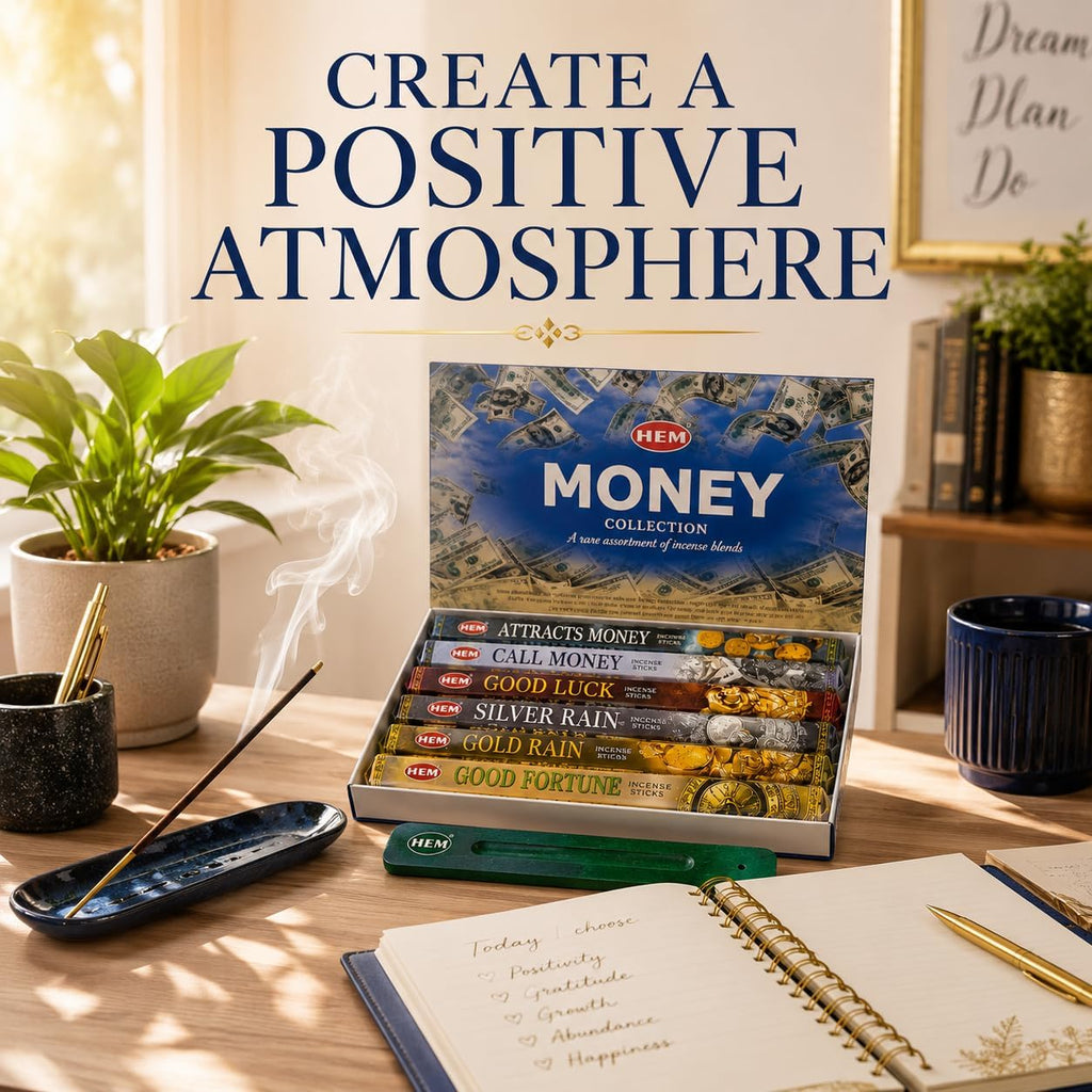 Hem Assorted Money Incense Sticks, 6 Fragrances x 20 Sticks, 120 Total