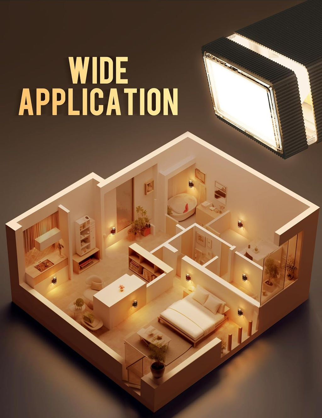 DORESshop Dimmable LED Night Light Plug in [4 Pack], Plug in Night-Light