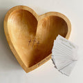 Prayer Bowl with Cards, Heart Decor Bowl, Christian Gifts for Women