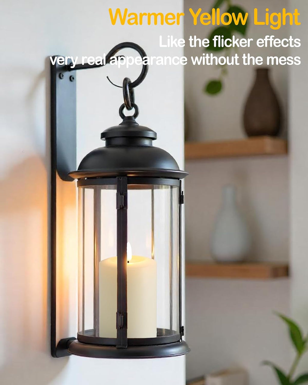 Gmnee 3"x4" Flickering Flameless Candles with Remote Timer, LED Candles