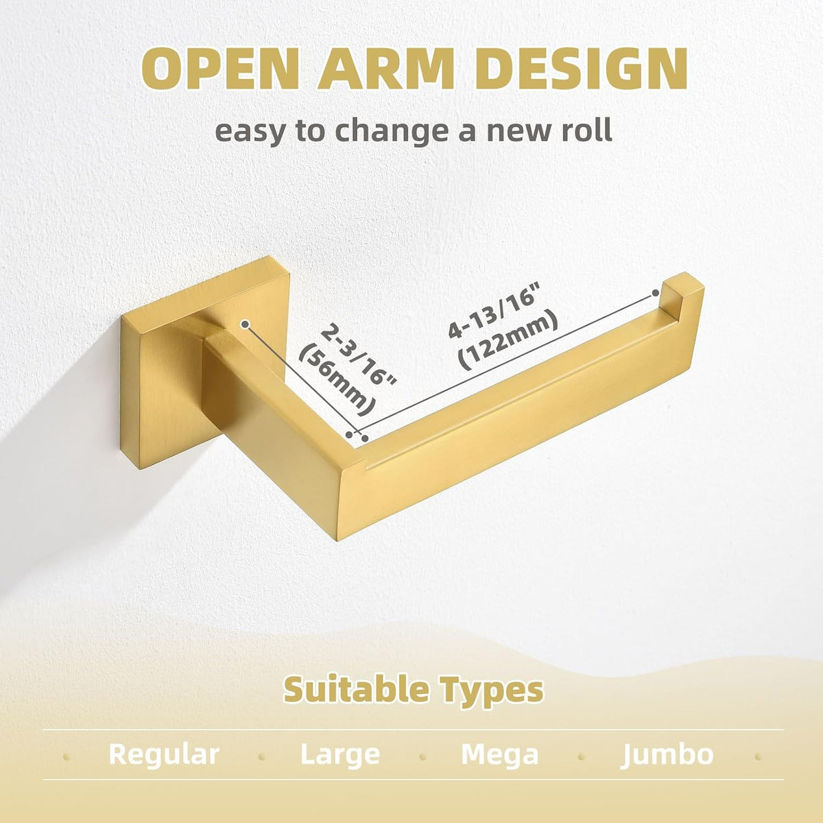 Angle Simple Bathroom Hardware Set, Bath Accessory Kit Brushed Dark Gold