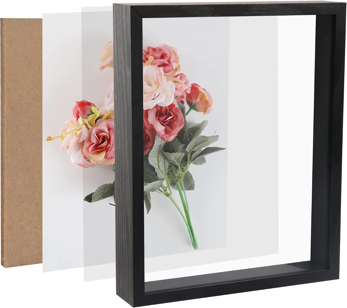 11x14 Shadow Box Frame,Display Case,Large,3D,Thicker,Inner Deep 1.8In,Black