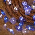 WSgift Sea Glass String Lights, Beach Theme Decorative Lights 19 Ft 40 LED USB Plug-in with Remote and Timer for Indoor Outdoor Tent Wedding Nursery Bedroom Party Birthday