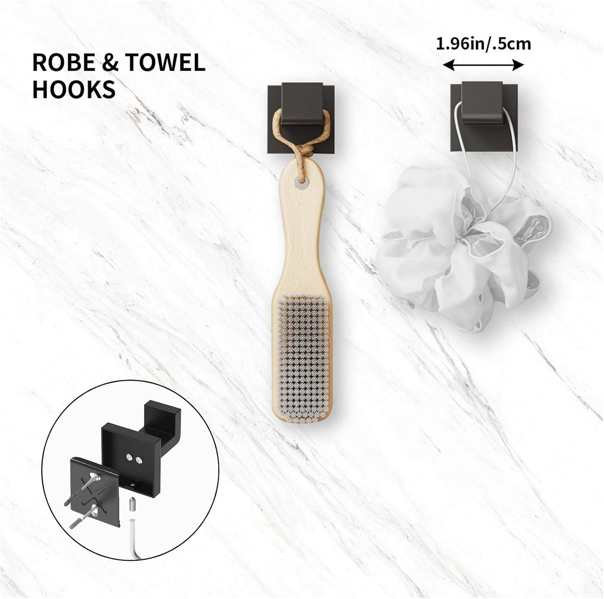 15-Pieces Matte Black Bathroom Accessories Set