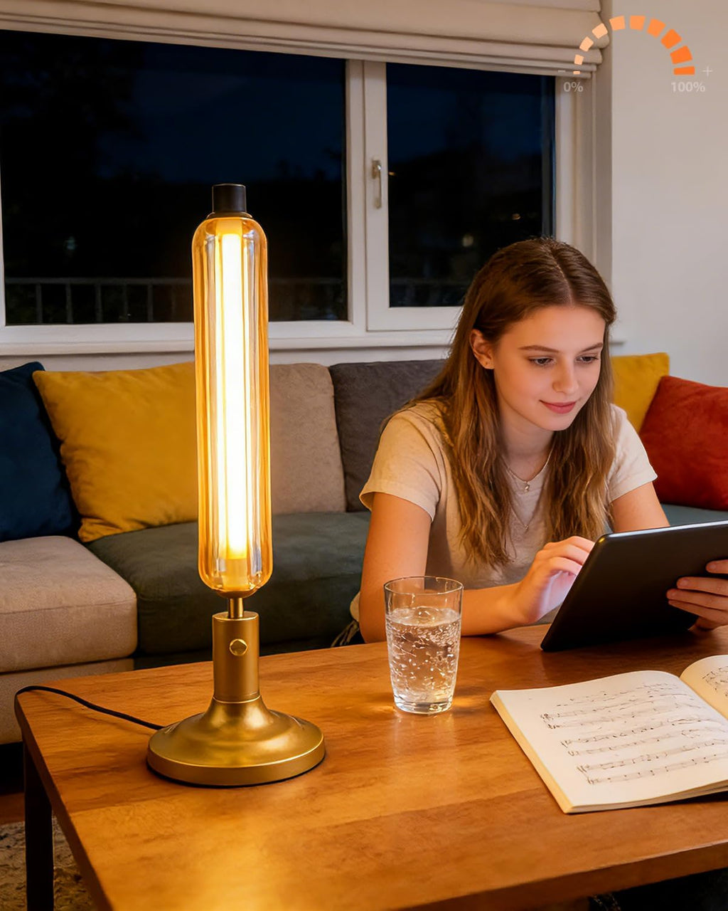 Lightdot Minimalist Table Lamp for Living Room Dimmable