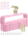 Felt Hangers Pink Velvet Hangers, Cute Pants Hanger, 20 Pack Chic Hangers