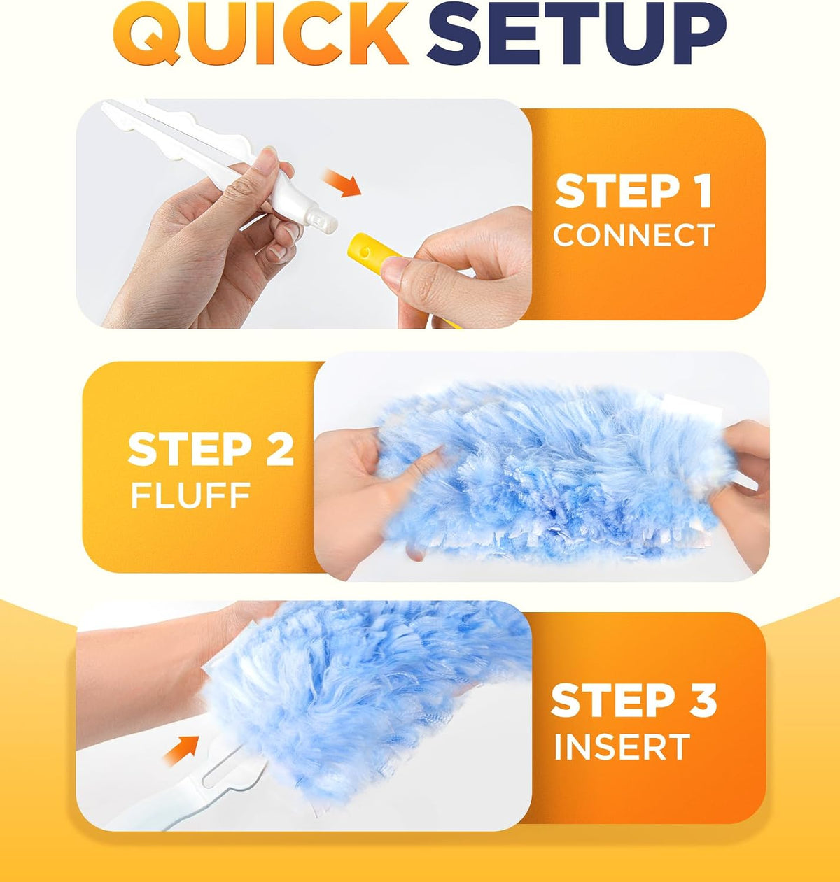 Heavy Duty Duster Refills Compatible with Swiffer Duster, 20 Count