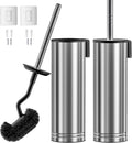 HAMITOR Toilet Brush and Holder Set for New Home Essentials Deep Clean