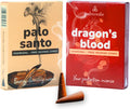 CALMVEDA Palo Santo & Dragons Blood Incense Cones 24-Pack, Energy Cleansing