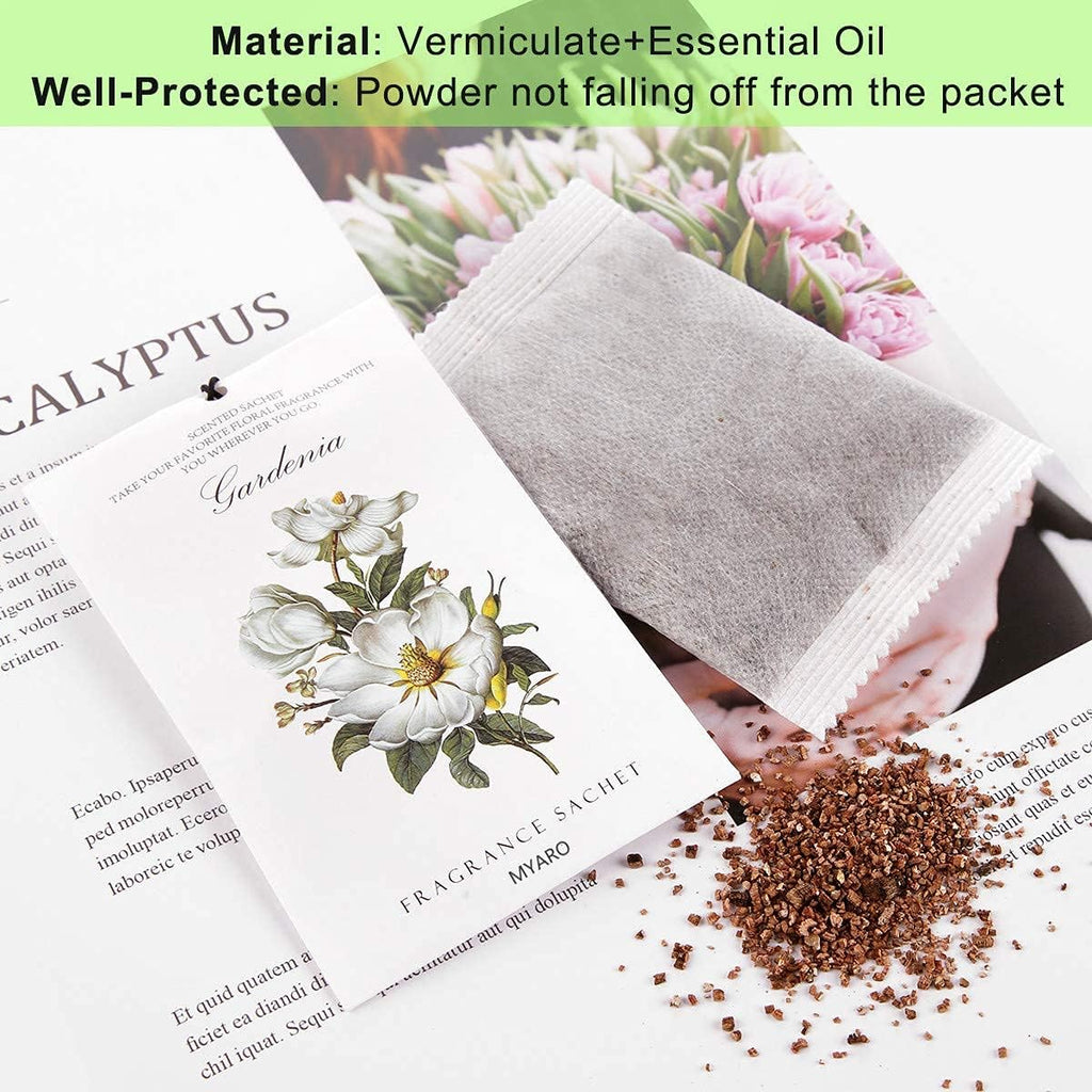 MYARO Scented Sachets Air Freshener for Drawer and Closet, Long-Lasting Sachets Bags Drawer deodorizers Fresh Scents, Home Fragrance Sachet for Lover