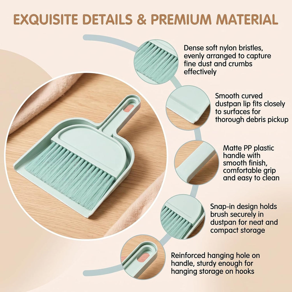 Mini Dustpan and Brush Set Small Pet Cage Cleaning Supplies