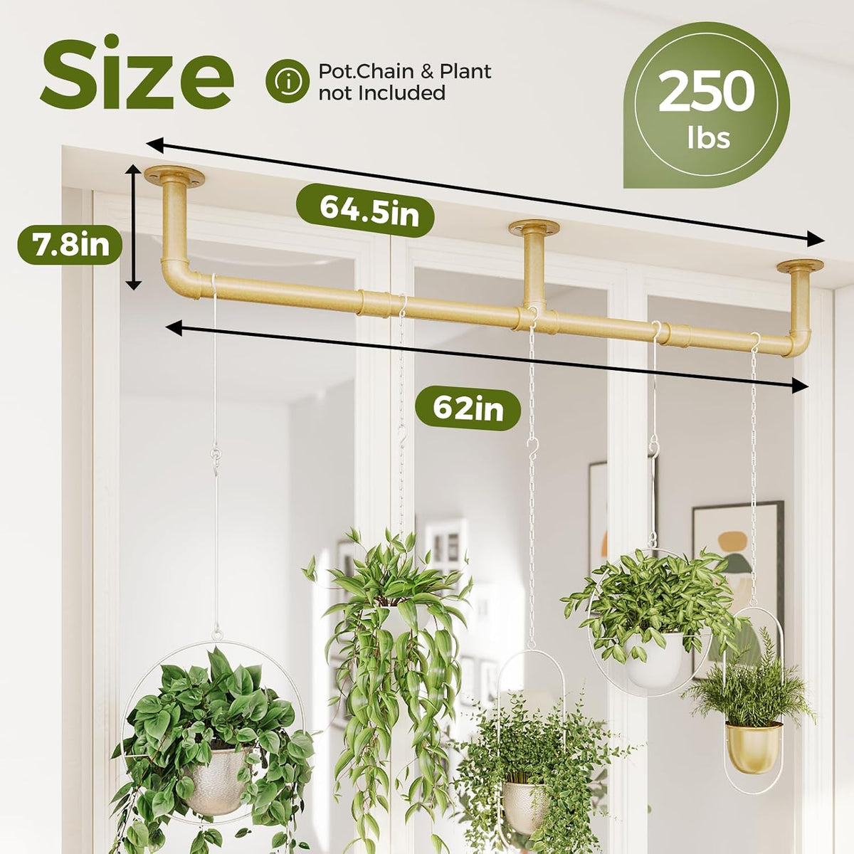 Bamworld Plant Hanger Indoor Hanging Planters for Indoor Plants Hanging