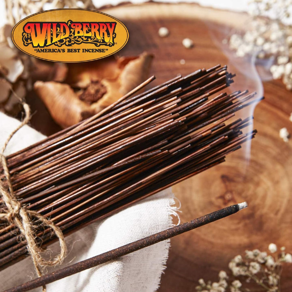 Wild Berry Patchouli 11-Inch Incense Sticks, Hand Dipped, 100 Count
