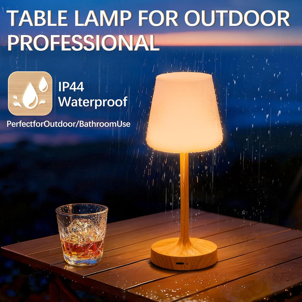 Waterproof Outdoor Table Lamp Rechargeable Cordless Camping Light