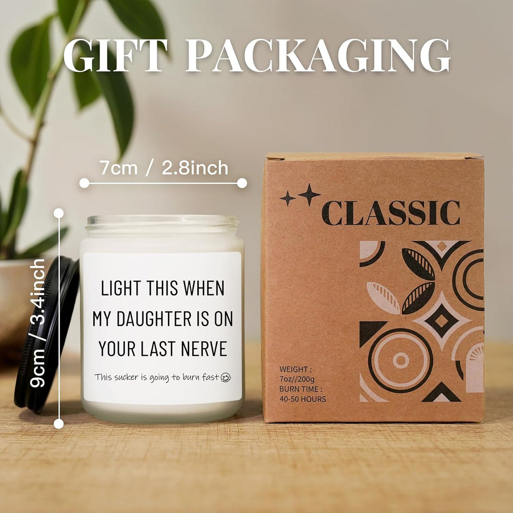 Son in Law Gifts, Funny Son-in-Law to be Candle Gifts, Lavender Scent