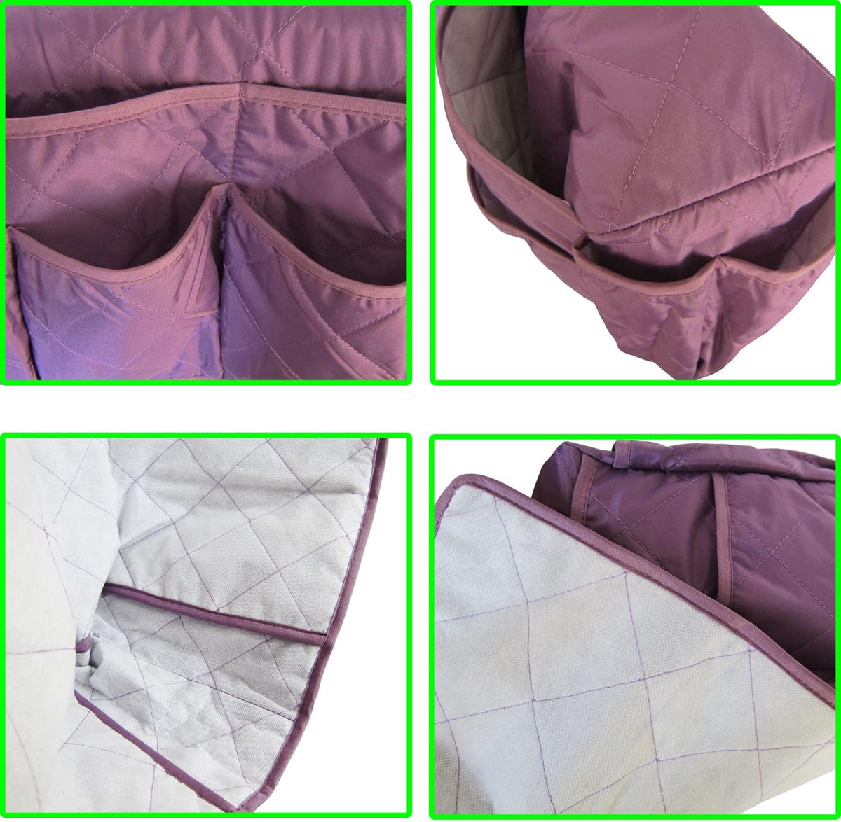 Armchair Caddy for Recliner Sofa Remote Control Holder Organizer for Recliners Purple Sofa Armrest Cover with 14 Pockets for Armchair Organizer