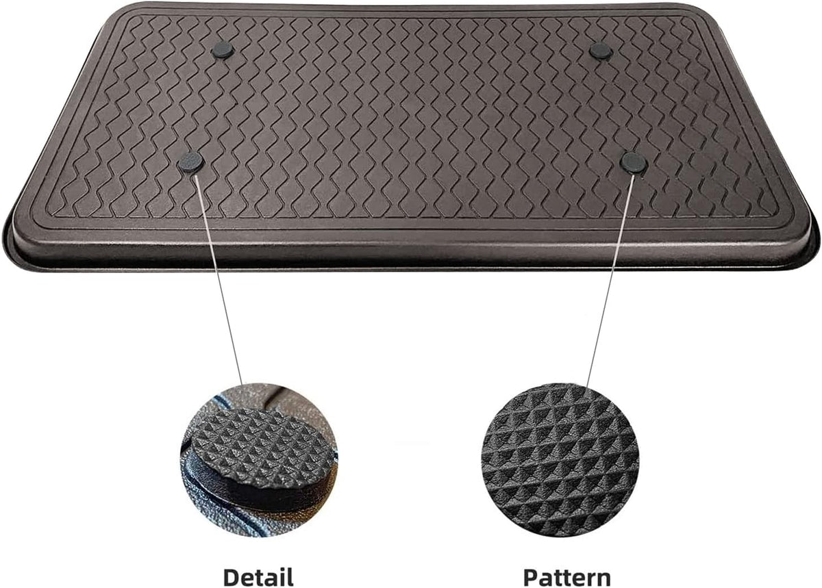 Finorder Boot & Shoe Trays, 2 Pack, 30" x 15" x 1.2", Gray