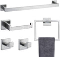 Towel Bar Set 5 Pieces Brushed Nickel Bathroom Hardware Set|Stainless Steel Wall Mounted 23.6-Inch Towel Rack