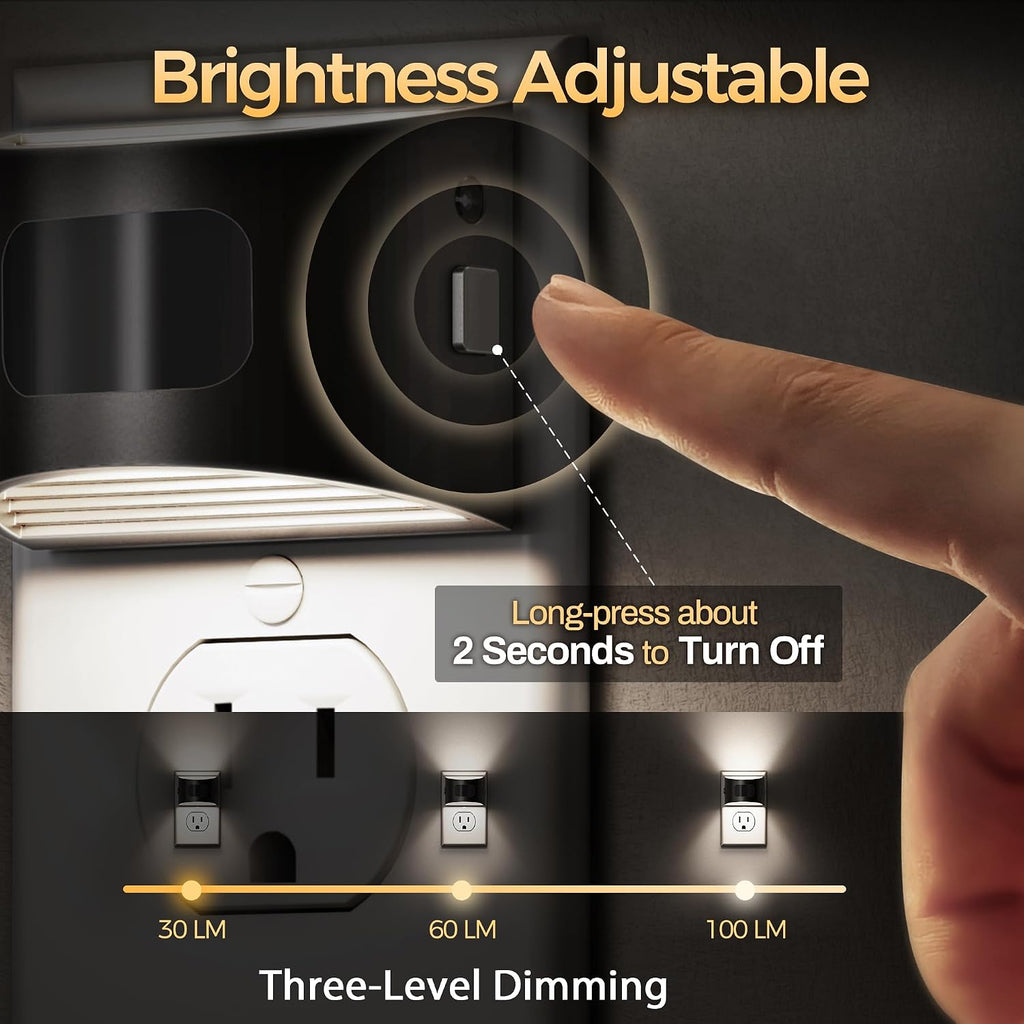 DORESshop Motion Sensor Night Light, Night Lights Plug into Wall, 5000K