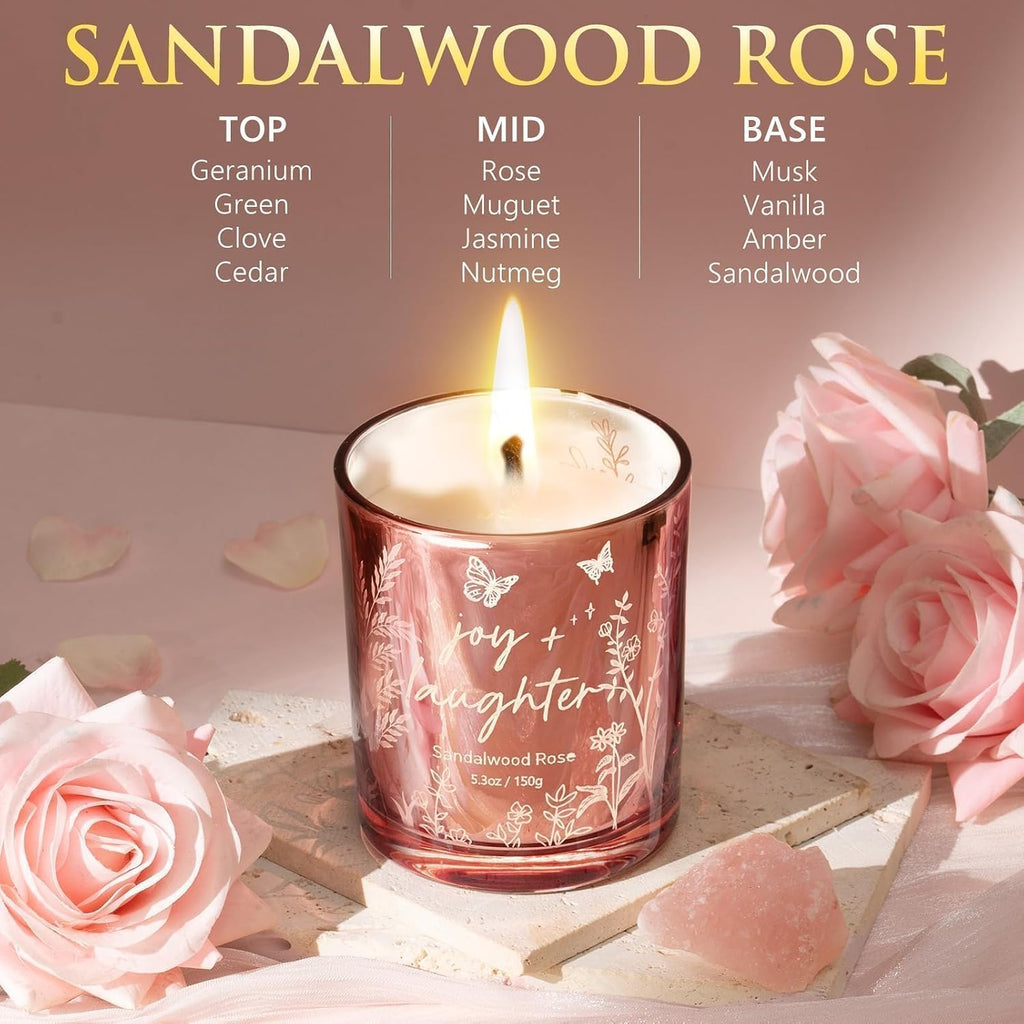 Candles for Women, 3 Pack Soy Wax Candle Gift Sets for Home Scented