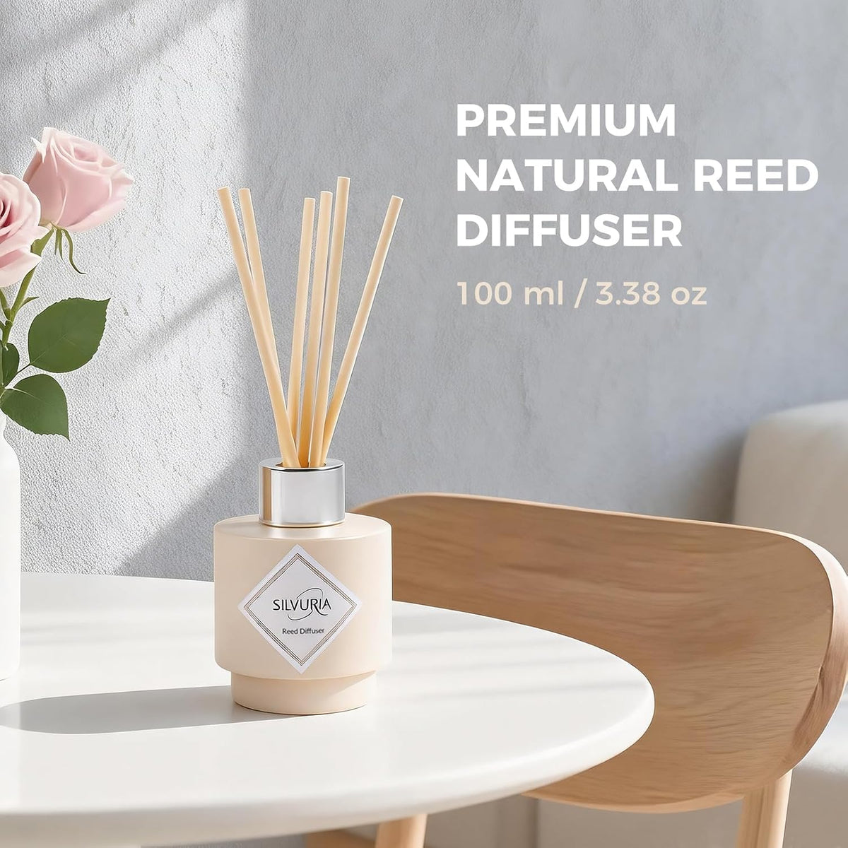 Reed Diffuser Set,Wild Mint & Eucalyptus Essential Oil Diffuser