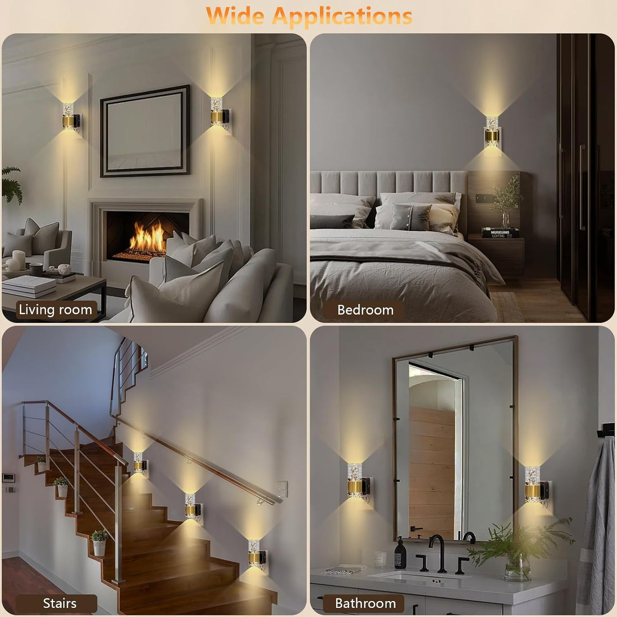 LED Night Lights Plug into Wall, 2Pack Plug in Night Light