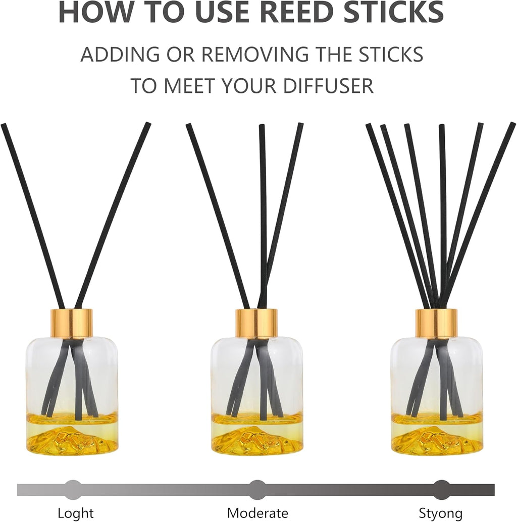 Reed Diffuser Set, Lemon Verbena Oil Diffusers 5.07 fl oz Scented Diffuser with Sticks Home Fragrance Reed Diffuser for Bathroom Shelf Decor