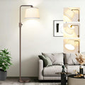 Nintiue [Upgraded] Dimmable Floor Lamp, 1000 Lumens LED Edison Bulb Included, Modern Arc Standing Tall Brown Floor Lamp for Living Room Bedroom Office Dining Room