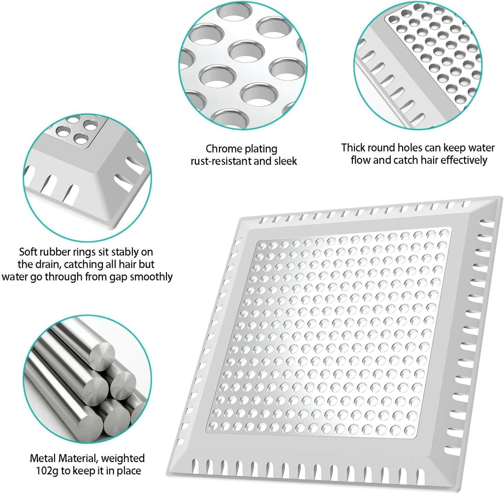 Aojuxix Shower Drain Hair Catcher/Drain Protector/Shower Drain Cover