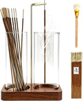 2 in 1 Incense Holder,Wooden Incense Holder for Sticks