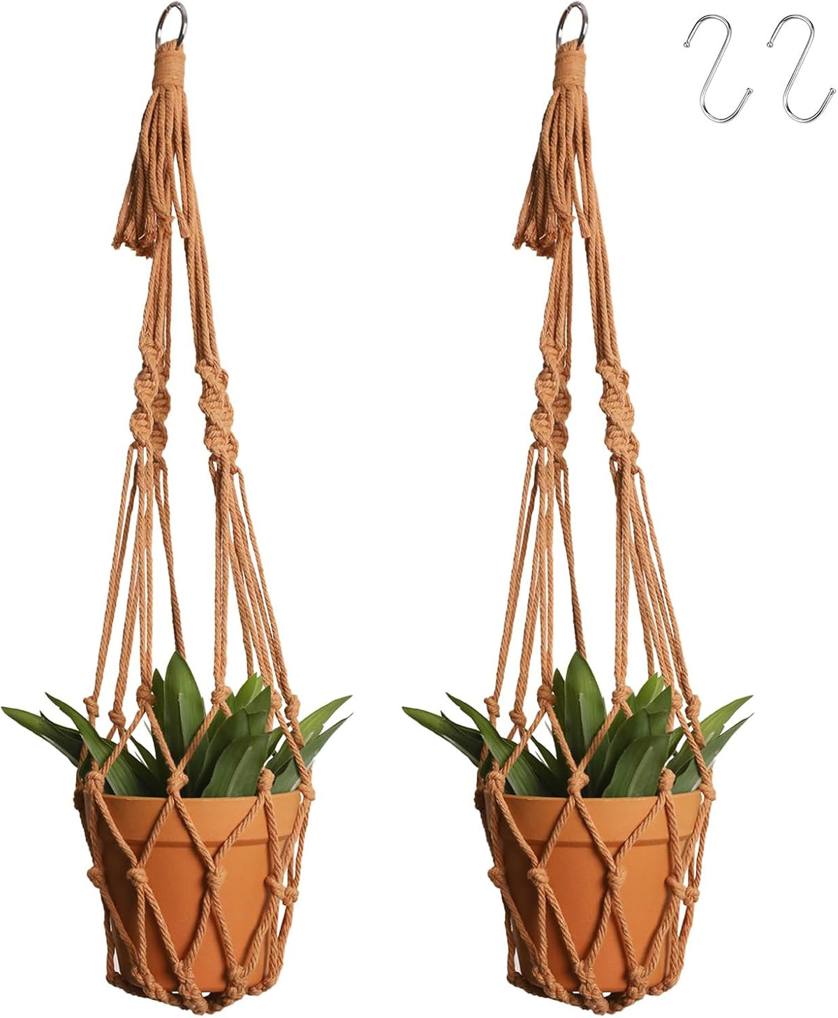 Artilady Macrame Hanging Planter for Indoor Plants Boho Plant Hanger Holder