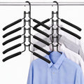 Space Saving Hangers 2 Pack, 5-Tier Detachable Clothes Hangers