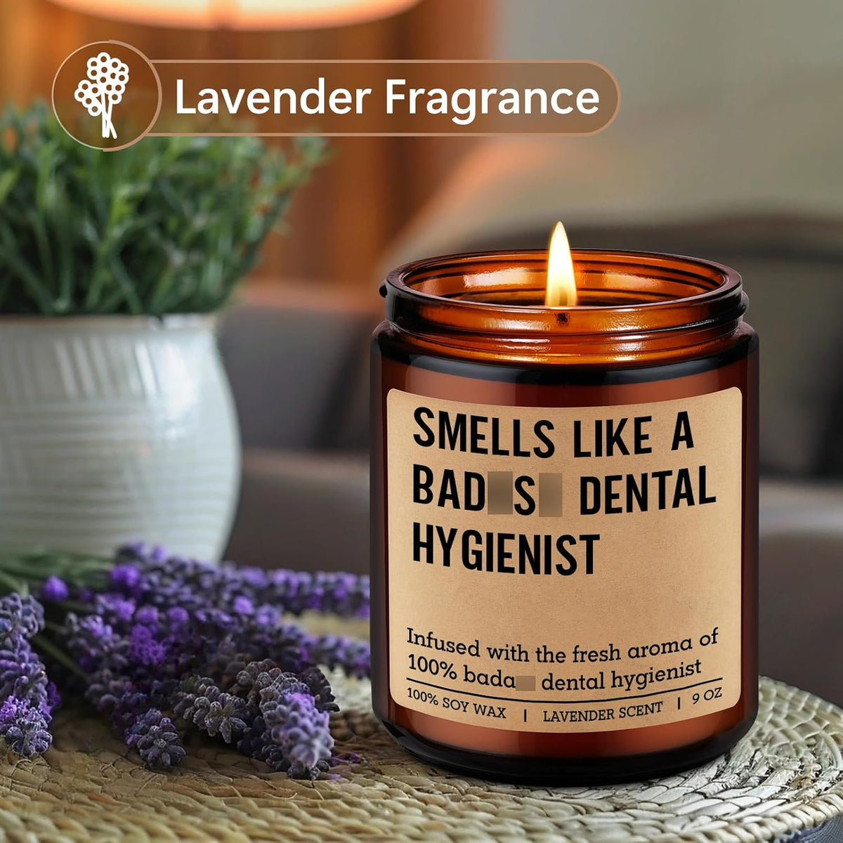 LEADO Candle, Dental Hygienist Gifts - RDH Graduation, Dental Hygiene Gifts