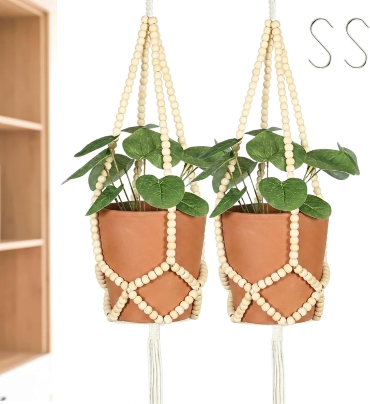 Small Macrame Plant Hanger (for 6"), Short Plant Hanger