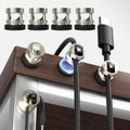 Maveek Magnetic Cable Clips 8Pcs, Stainless Steel Cord Anchor, Metal Silver