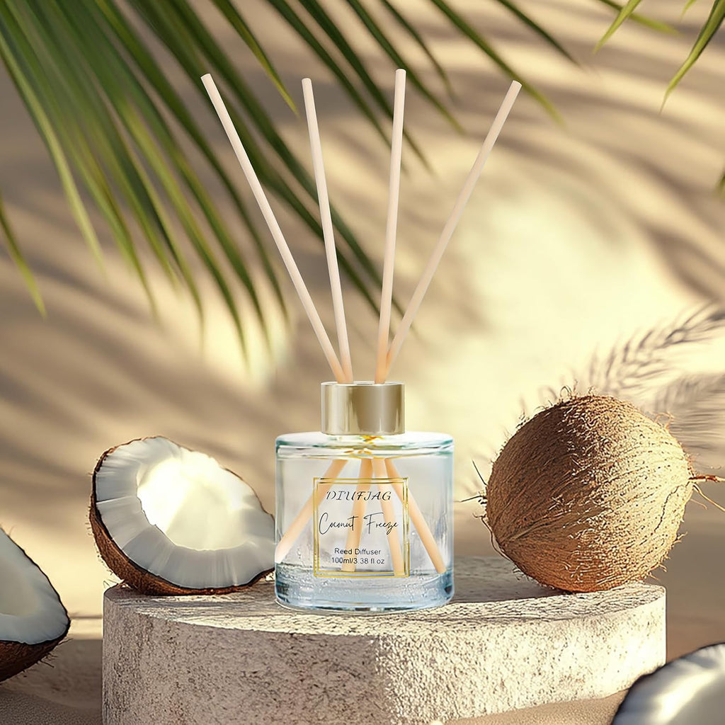 200ml Scent Diffuser with 6 Fiber Sticks, 6.76 oz Reed Diffuser Set