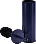 Deep & Sturdy Toilet Bowl Brush with Holder - Durable Scrubbing - Toilet Cleaners - Household Essentials - Bathroom Cleaner - Cleaning Supplies - Household Supplies, Matte Navy
