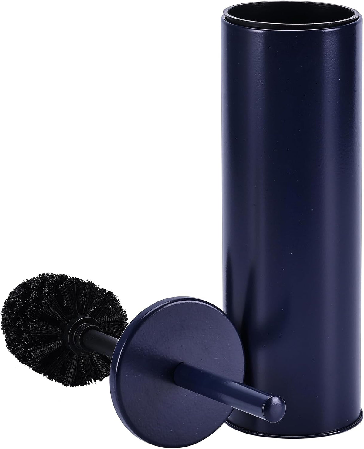 Deep & Sturdy Toilet Bowl Brush with Holder - Durable Scrubbing - Toilet Cleaners - Household Essentials - Bathroom Cleaner - Cleaning Supplies - Household Supplies, Matte Navy
