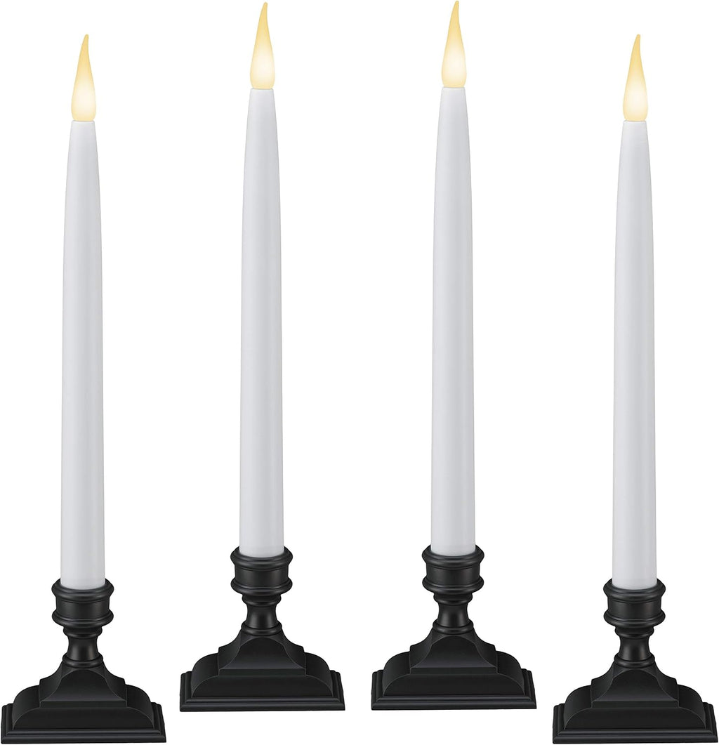 612 Vermont Battery Operated LED Taper Window Candles with Timer