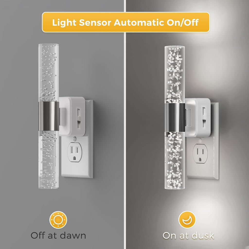 L LOHAS LED Bright Night Light, Night Lights Plug into Wall, 180° Rotating