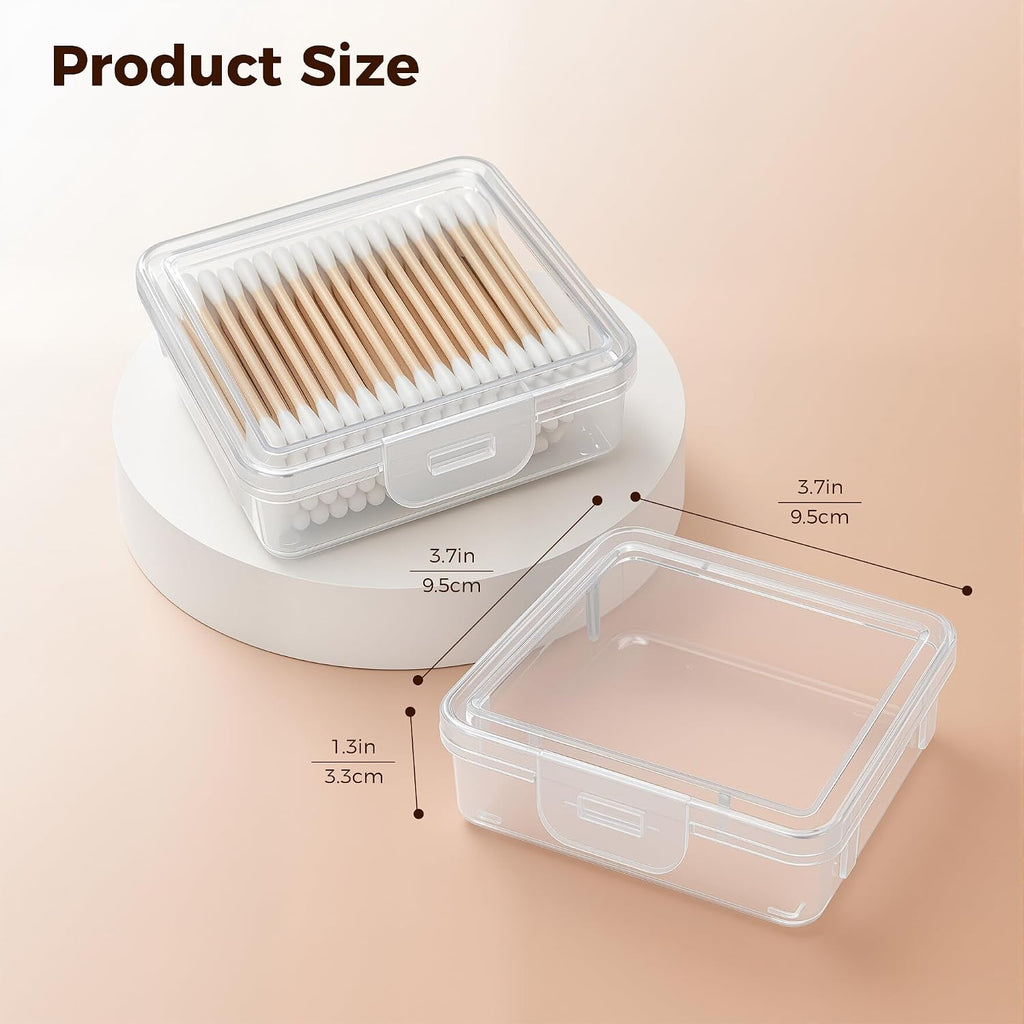 INIUNIK 6 Pack Qtip Holder Dispenser for Travel and Everyday Use