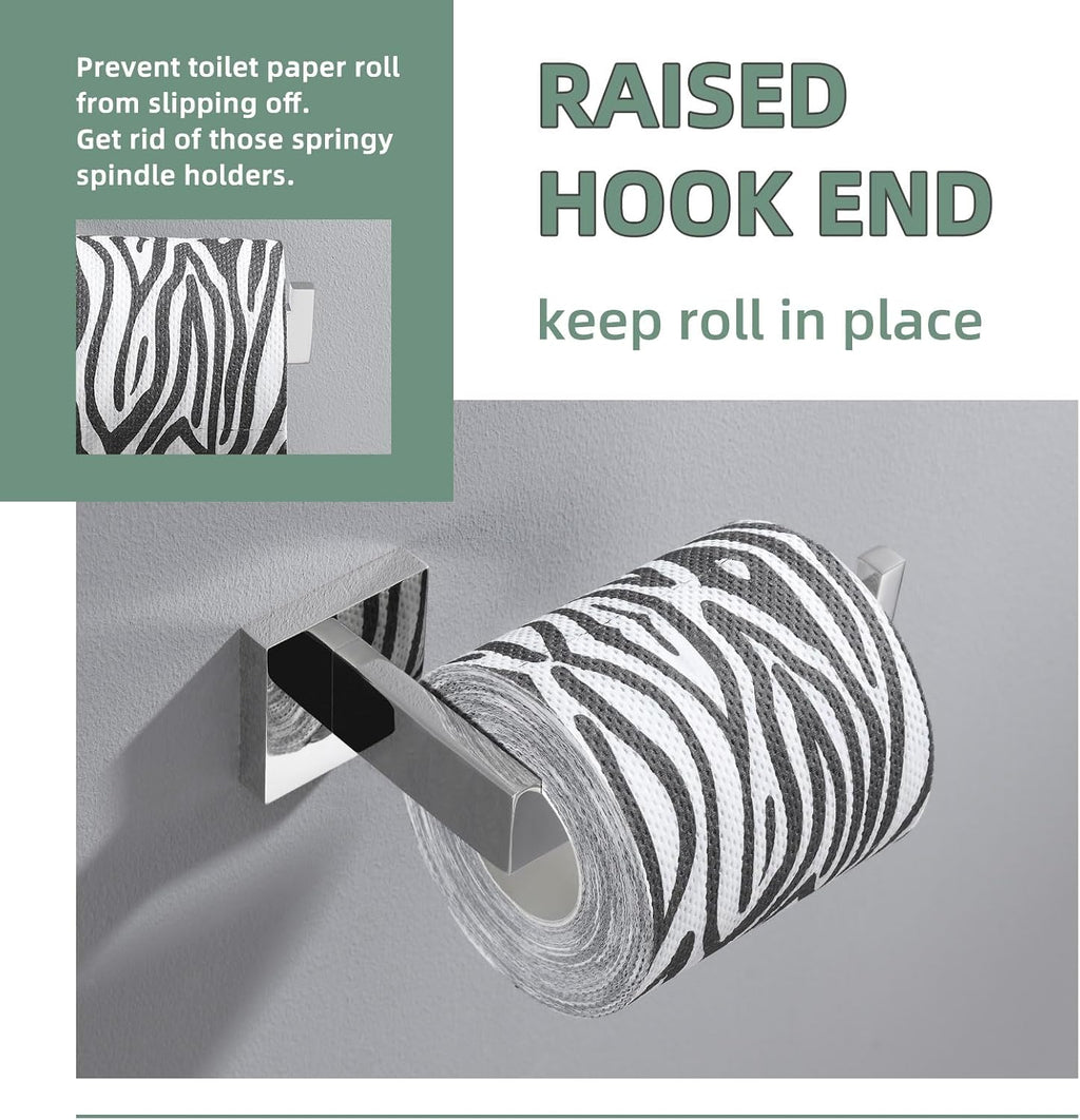 Angle Simple Toilet Paper Holder, Bathroom Tissue Holder, Polished Chrome